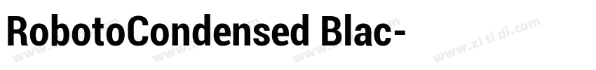 RobotoCondensed Blac字体转换